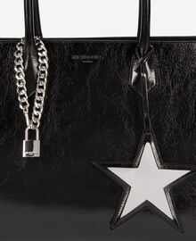 The Kooples FEMME BLACK sac cabas ming en cuir noir