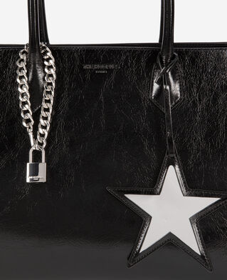 The Kooples FEMME BLACK sac cabas ming en cuir noir