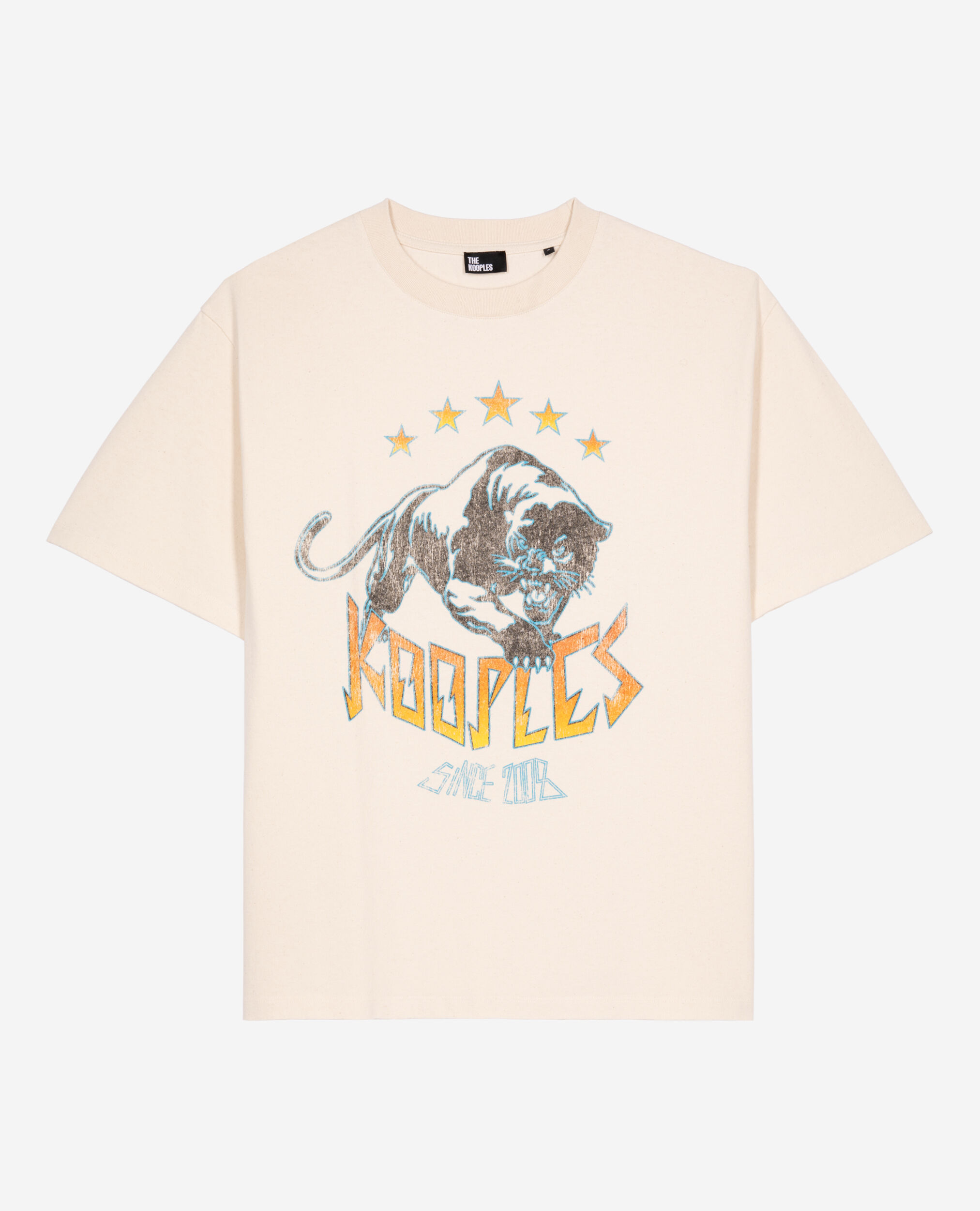 T-shirt avec sérigraphie beige, ECRU, hi-res image number null