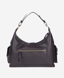 The Kooples FEMME BROWN sac amelia xl en cuir marron