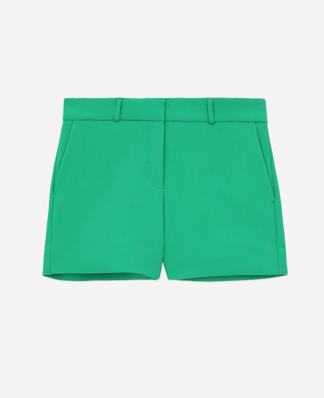 The Kooples FEMME GREEN short tailleur vert en crêpe