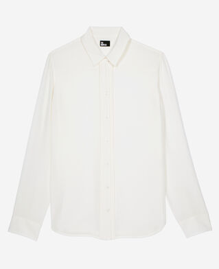 The Kooples FEMME ECRU chemise en soie écrue
