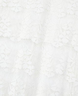 The Kooples FEMME ECRU jupe longue en dentelle écrue