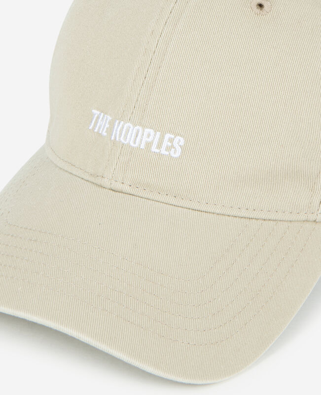 The Kooples MIXTE BEIGE TAUPE casquette logo brodé beige