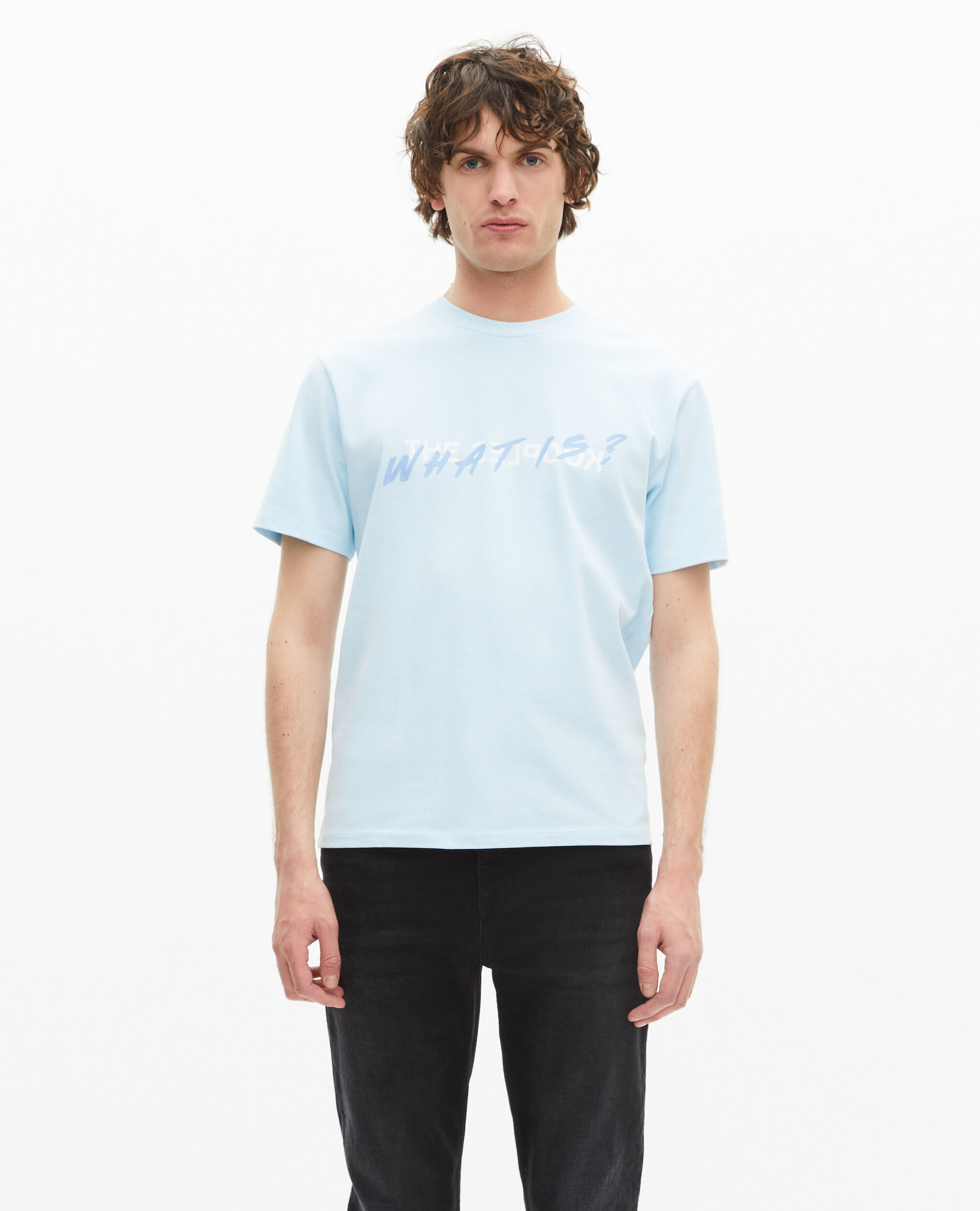 T-shirt What is bleu clair, BLUE SKY, hi-res image number null