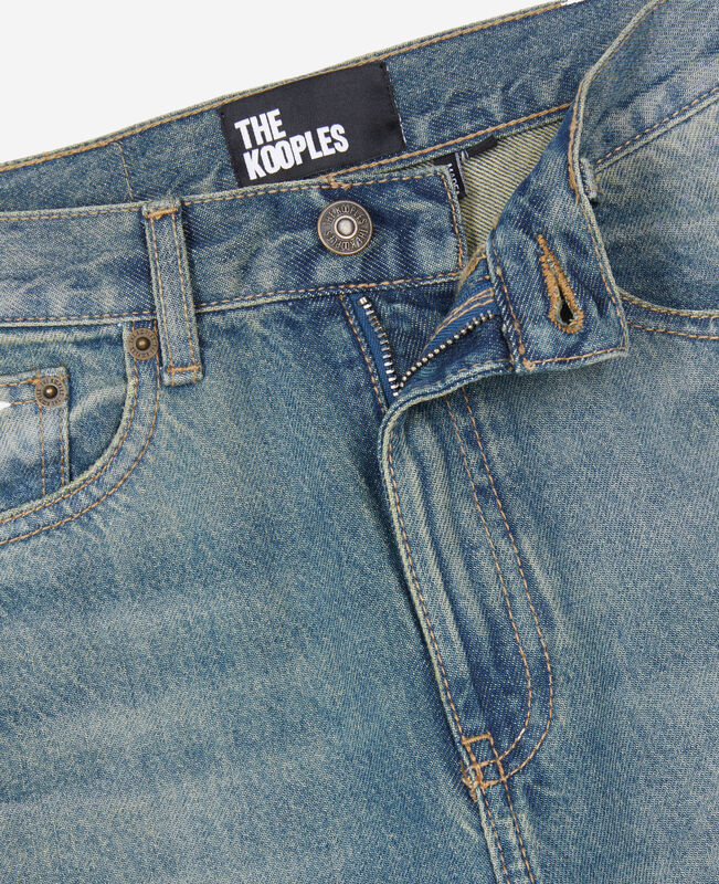 The Kooples FEMME USED RAPIECE jean boyfriend bleu