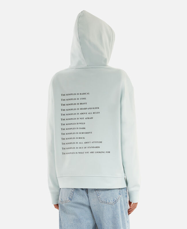 The Kooples FEMME BABY BLUE sweatshirt à capuche what is bleu clair