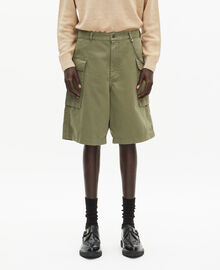 The Kooples HOMME KAKI bermuda cargo kaki