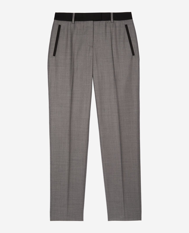 The Kooples FEMME DARK GREY pantalon tailleur ajusté gris