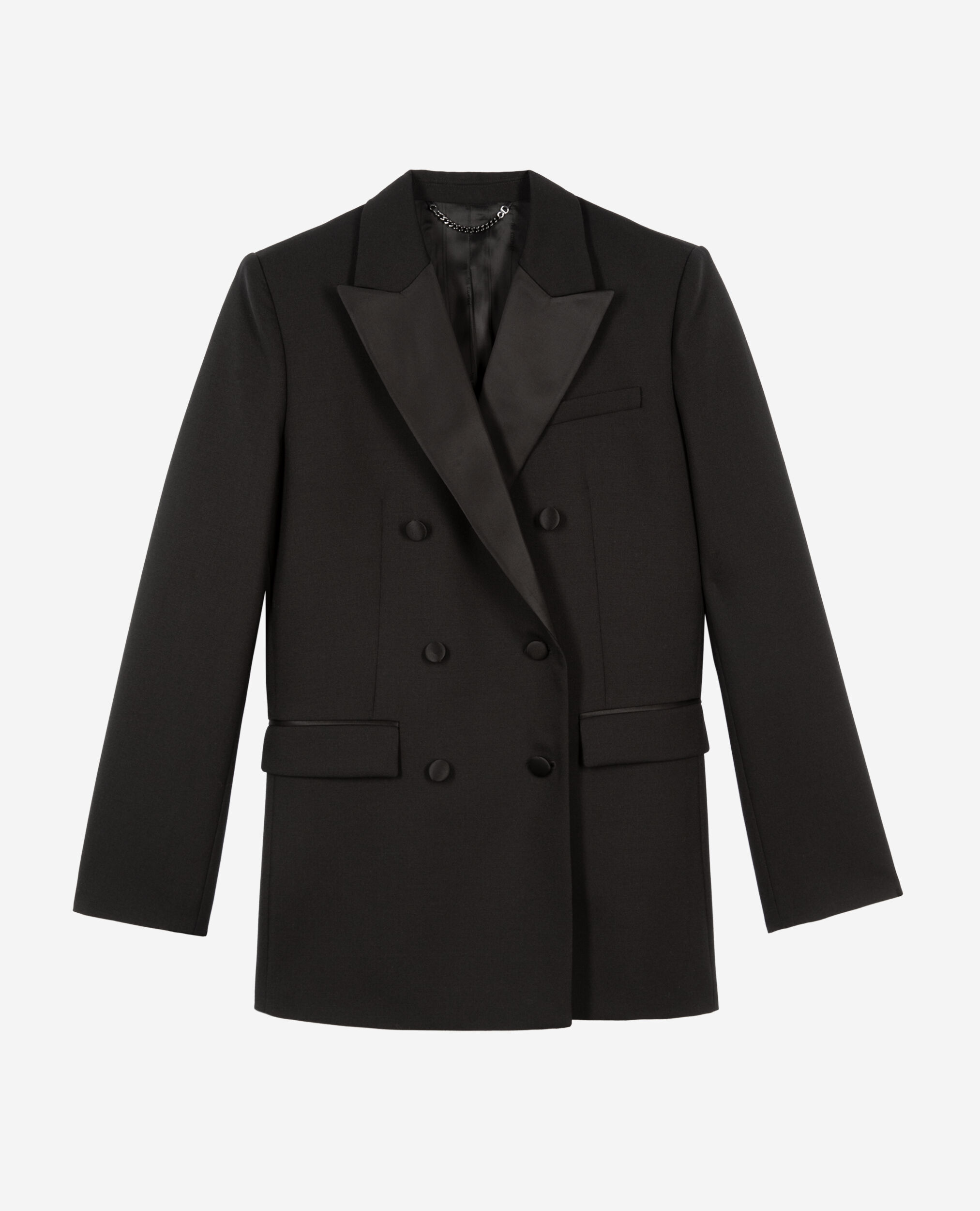 Veste de smoking noire, BLACK, hi-res image number null