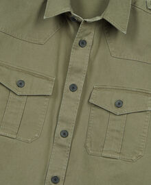 The Kooples HOMME OLIVE NIGHT surchemise style officier kaki