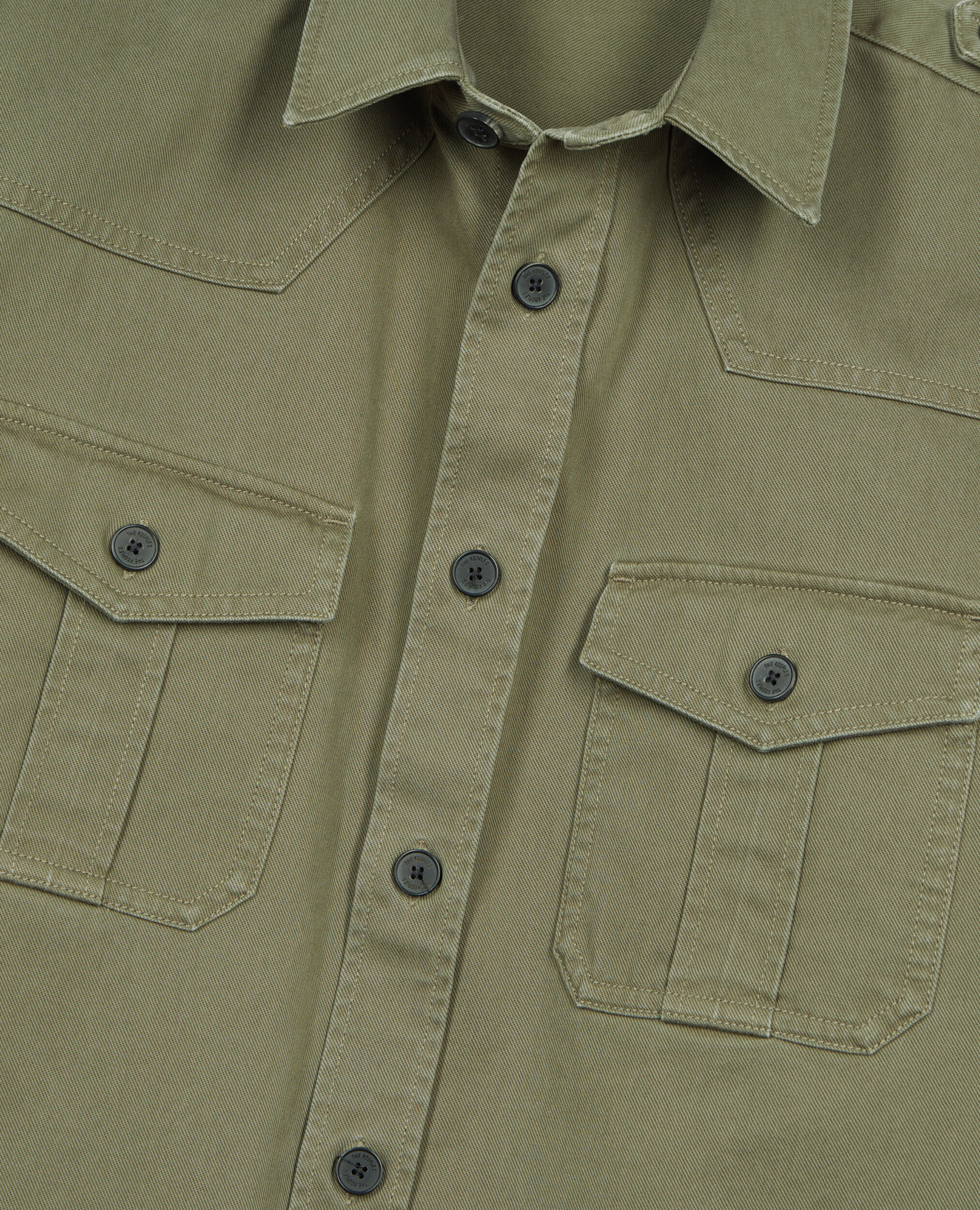 Surchemise style officier kaki, OLIVE NIGHT, hi-res image number null