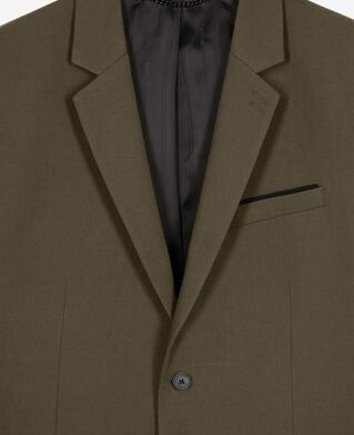 The Kooples HOMME KAKI veste de costume en coton - lin kaki