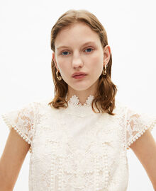 The Kooples FEMME ECRU robe courte en dentelle écrue