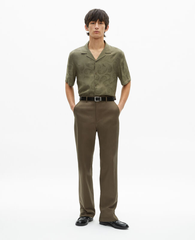 The Kooples HOMME BROWN pantalon droit marron