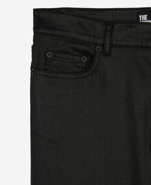 The Kooples HOMME BLACK jean slim effet cuir noir