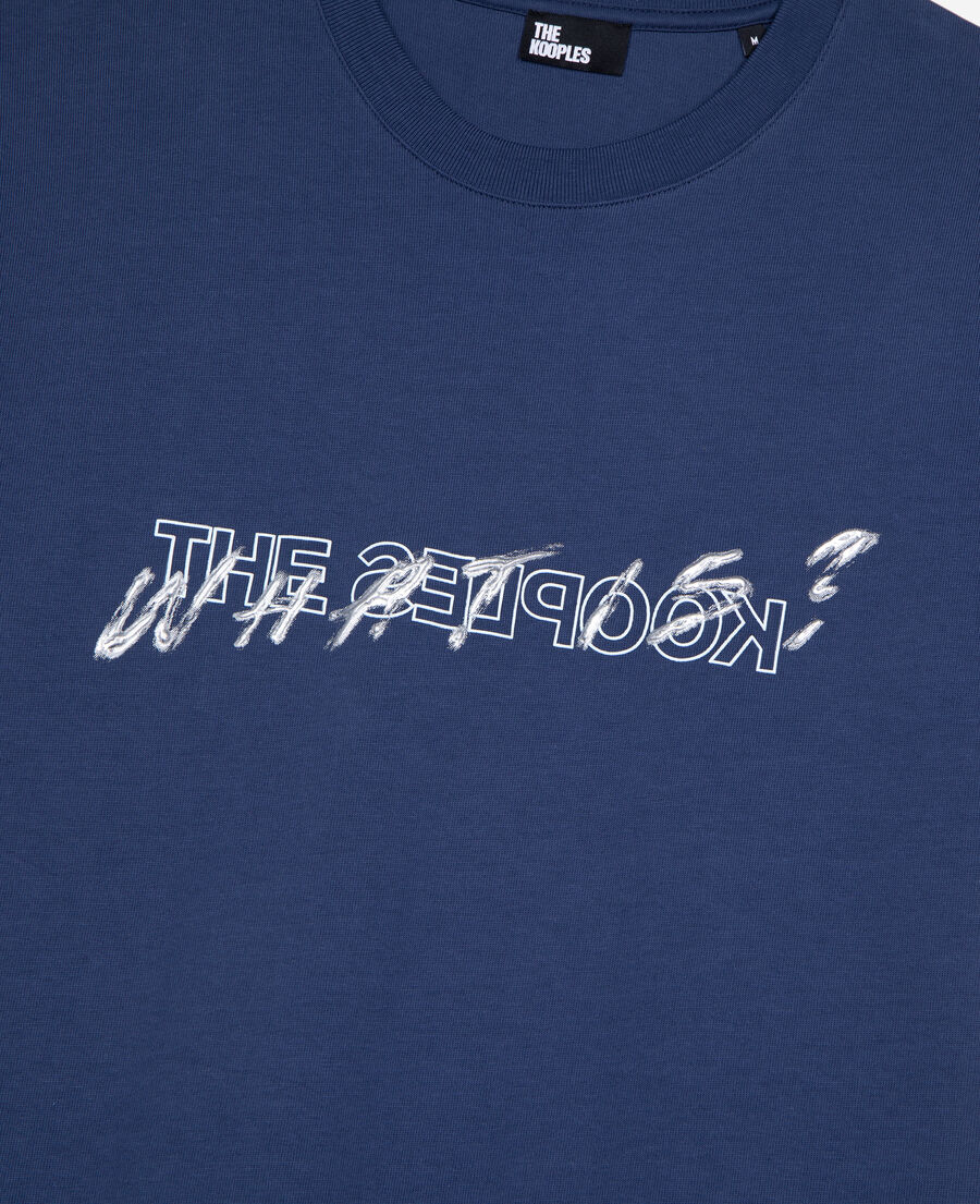 The Kooples MEN DARK NAVY what is navy blue t-shirt