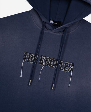 The Kooples MEN DARK NAVY sweatshirt with faded navy logo