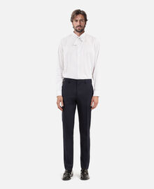 The Kooples HOMME NAVY pantalon de costume pied de puce bleu