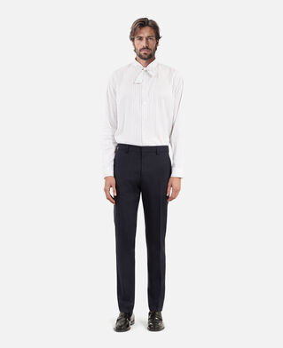 The Kooples MEN NAVY blue flea-foot suit pants