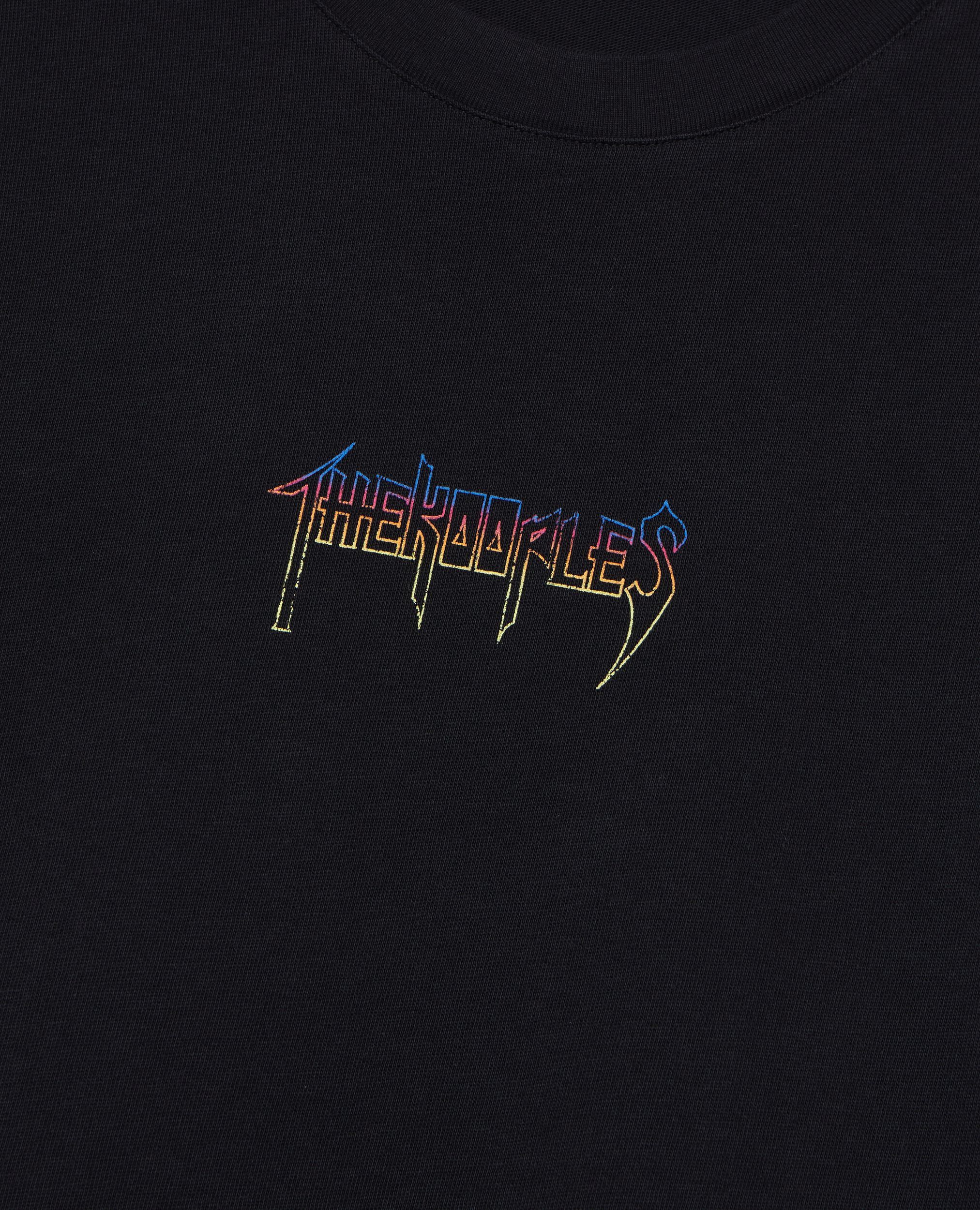 T-shirt avec sérigraphie noir, BLACK WASHED, hi-res image number null