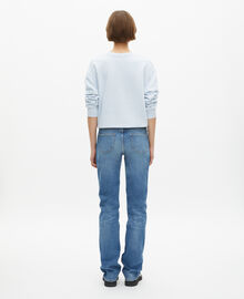 The Kooples FEMME BABY BLUE jean slim long bleu clair