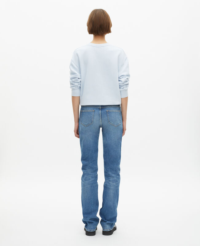 The Kooples FEMME BABY BLUE jean slim long bleu clair
