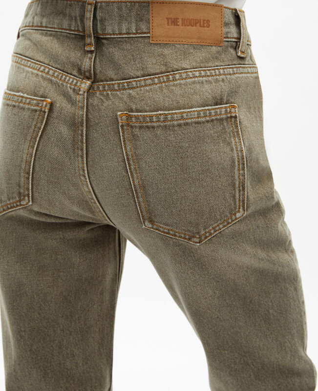 The Kooples FEMME OLIVE jean slim olive