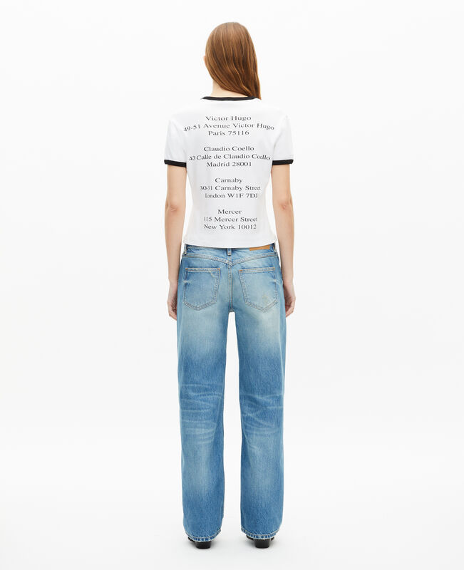 The Kooples FEMME WHITE t-shirt avec sérigraphie blanc