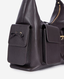 The Kooples FEMME BROWN sac amelia xl en cuir marron
