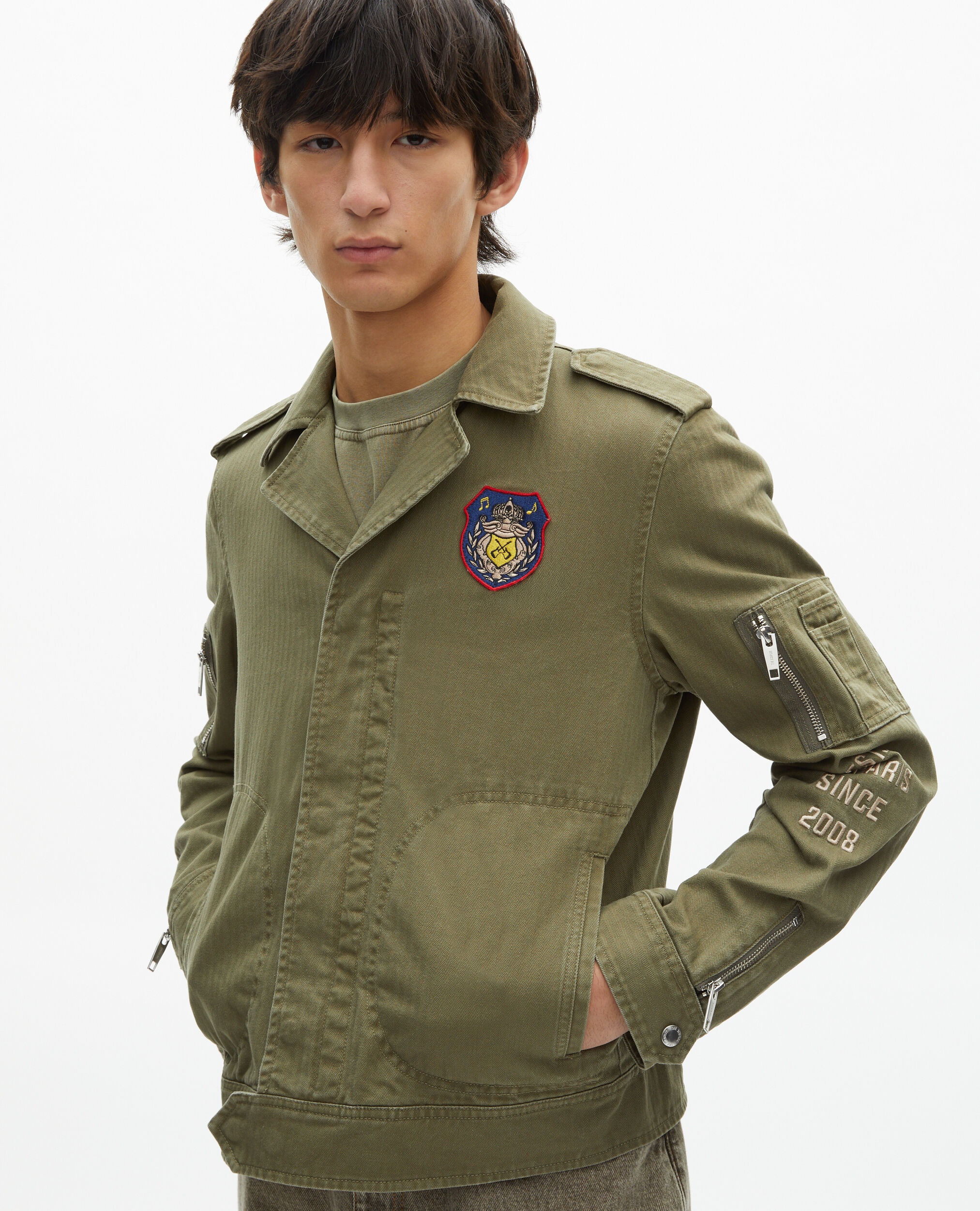 Blouson style officier kaki, KAKI, hi-res image number null