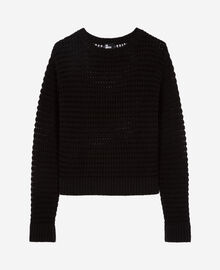 The Kooples FEMME BLACK pull ajouré mélangé noir