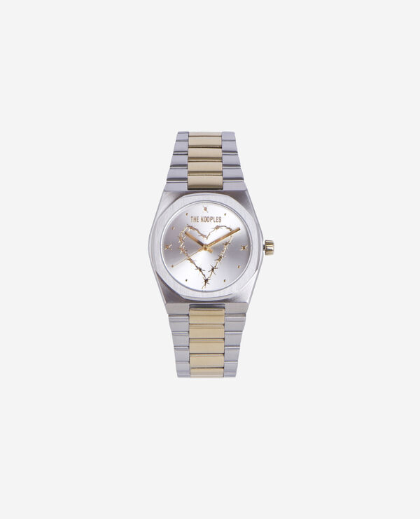 The Kooples MIXTE SILVER / GOLD montre avec coeur dorée et argentée
