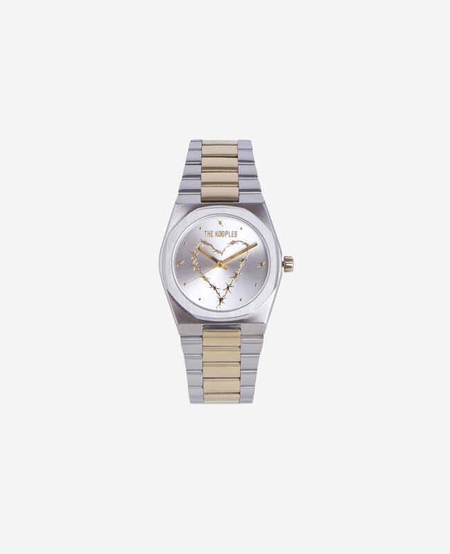 The Kooples MIXTE SILVER / GOLD montre avec coeur dorée et argentée