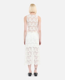 The Kooples FEMME ECRU top sans manches en dentelle écrue