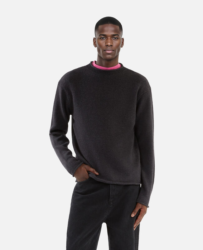 The Kooples HOMME MIDDLE GREY MEL pull en laine gris