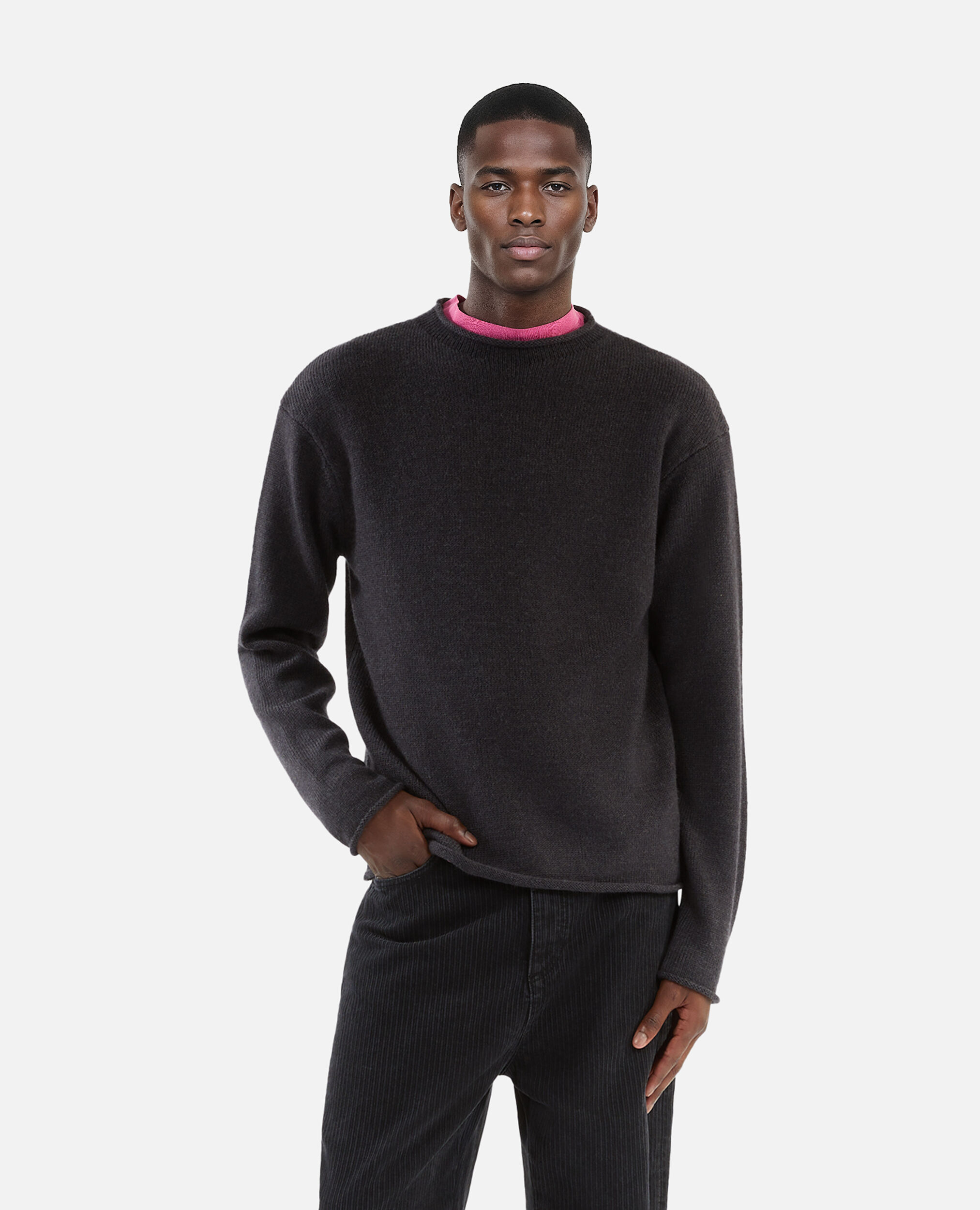 Pull en laine gris, MIDDLE GREY MEL, hi-res image number null