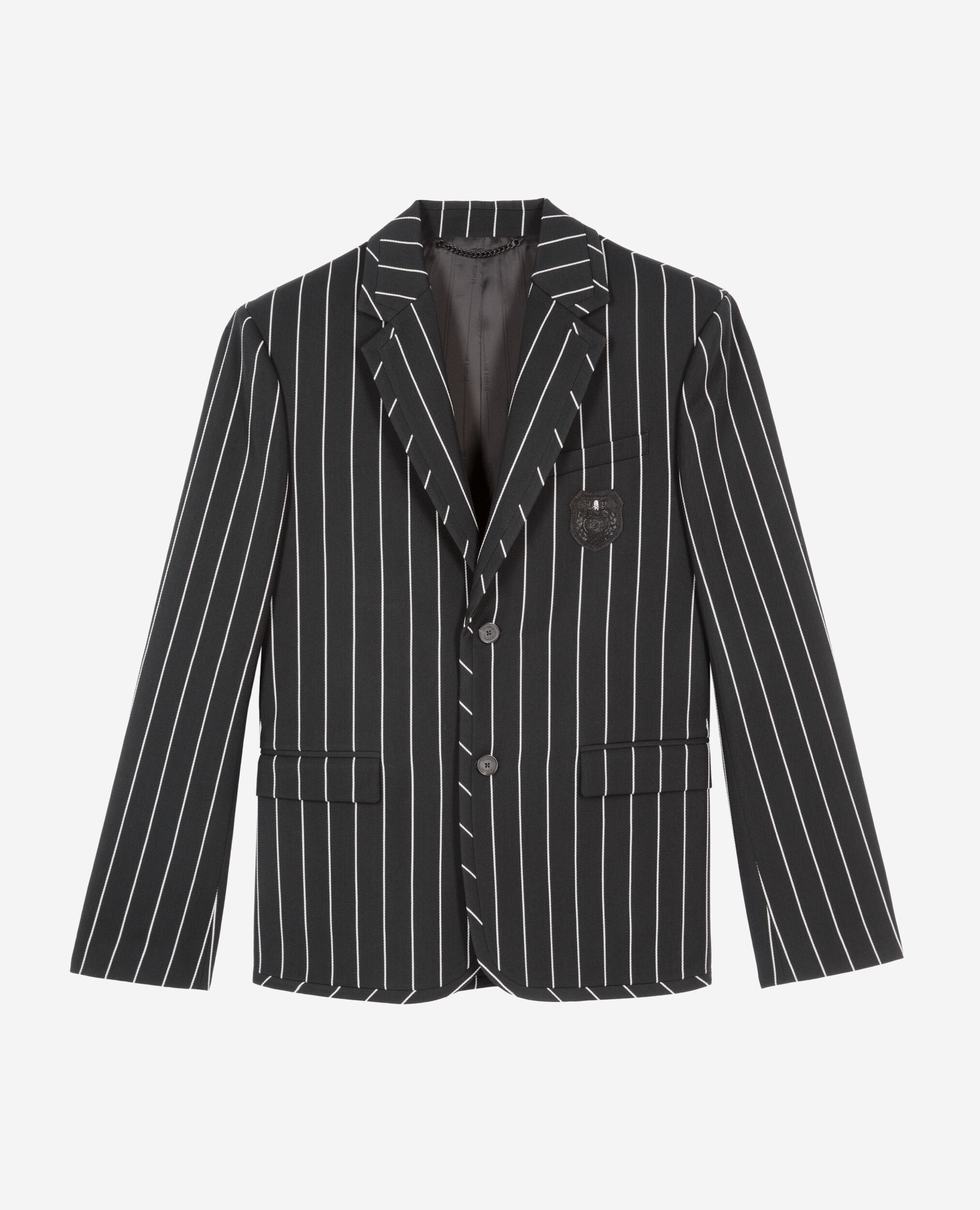 Veste à rayures noire, BLACK WHITE, hi-res image number null
