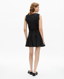 The Kooples FEMME BLACK jupe courte détails nœuds noire