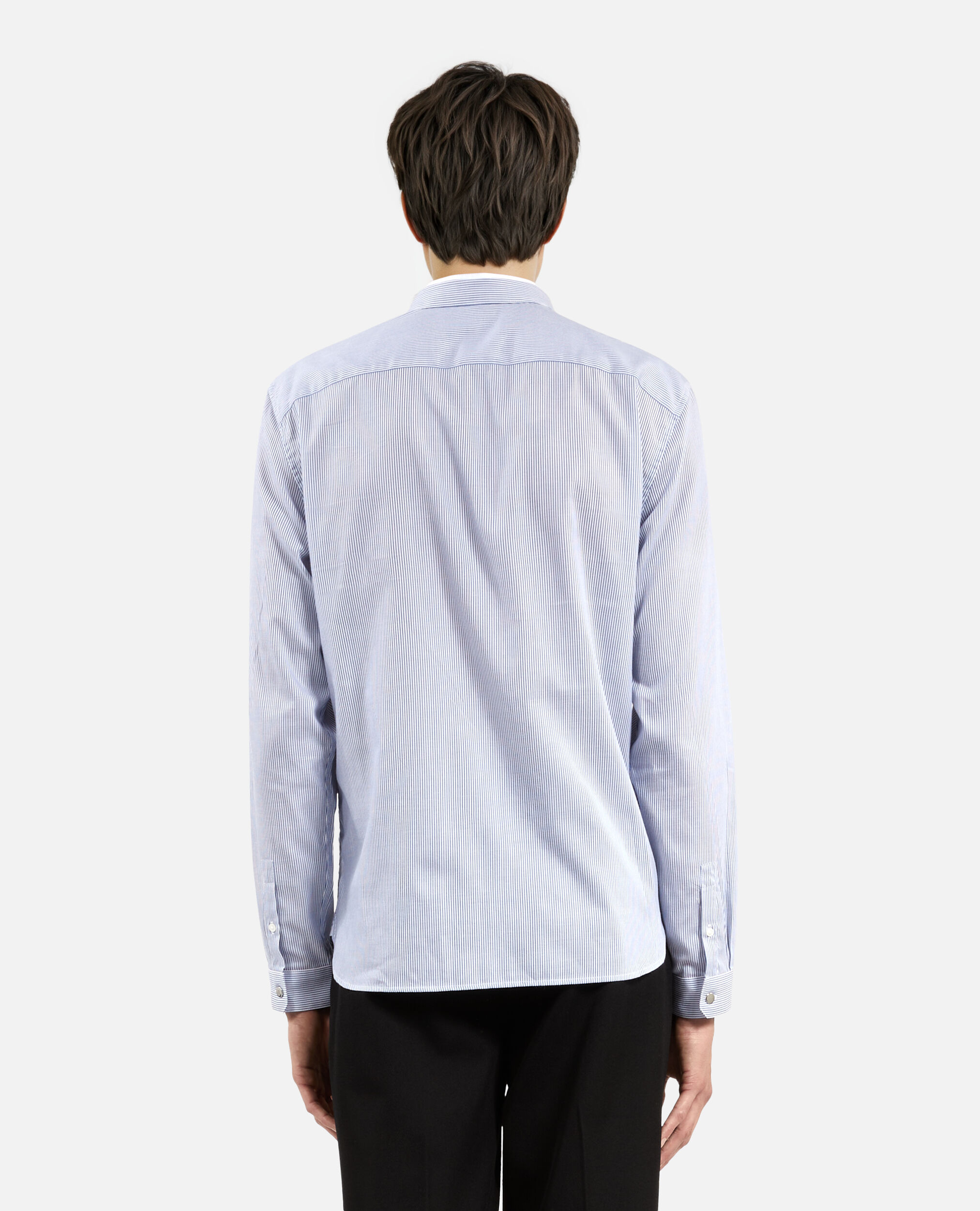 Chemise formelle à rayures bleue, BLUE WHITE, hi-res image number null