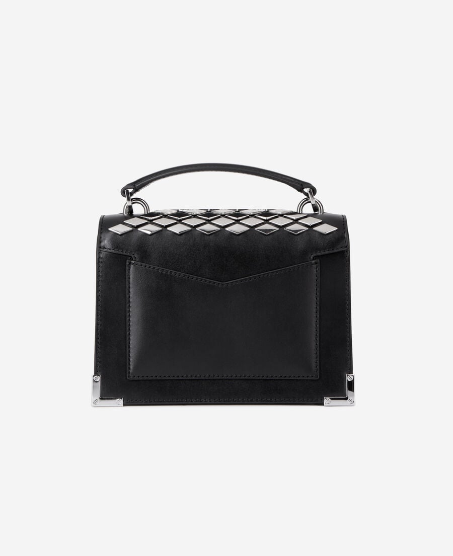 The Kooples DAMEN BLACK tasche emily small aus schwarzem leder mit nieten