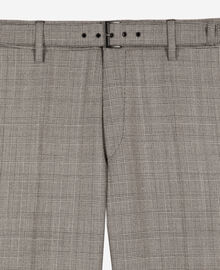 The Kooples HOMME BEIGE MELANGE pantalon de costume en laine prince de galles beige