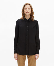 The Kooples FEMME BLACK chemise en soie noire