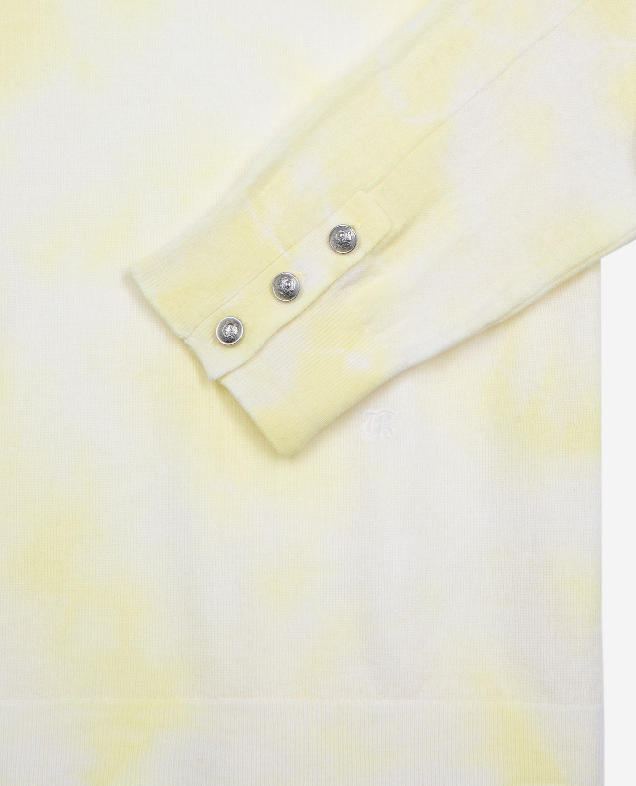 Pull en laine mérinos tie and dye jaune, YELLOW - ECRU, hi-res image number null