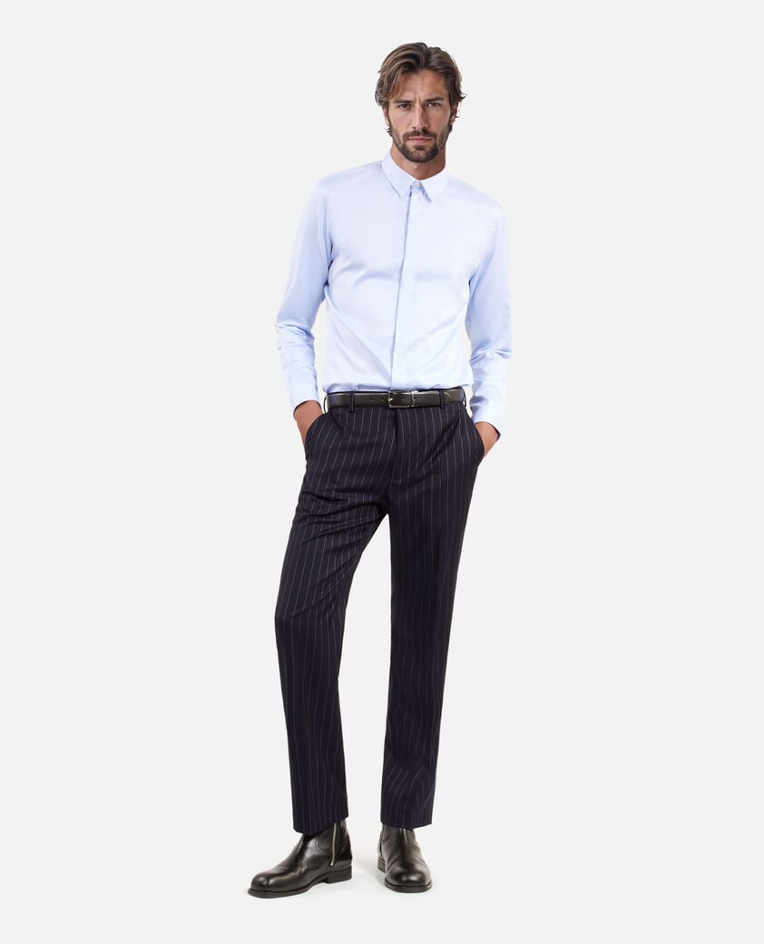 The Kooples HOMBRE DARK NAVY pantalones de traje a rayas azules