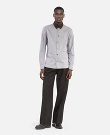 The Kooples HOMME BLACK WHITE chemise à micro carreaux noire