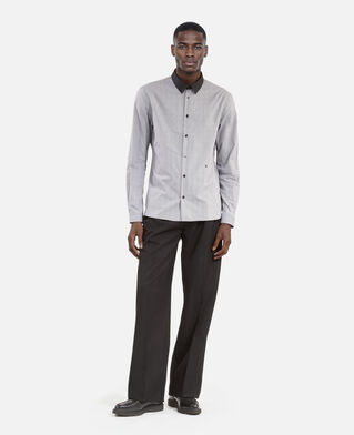 The Kooples HOMME BLACK WHITE chemise à micro carreaux noire