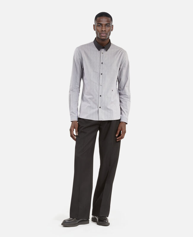 The Kooples HOMME BLACK WHITE chemise à micro carreaux noire
