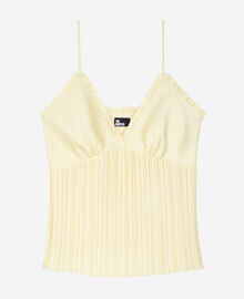 The Kooples FEMME YELLOW caraco plissé jaune