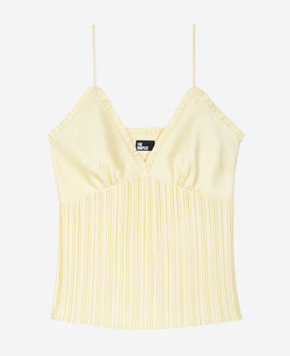 The Kooples FEMME YELLOW caraco plissé jaune